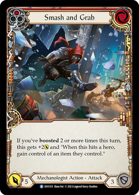 Smash and Grab RED EVO155 - Bright Lights - Flesh and blood card