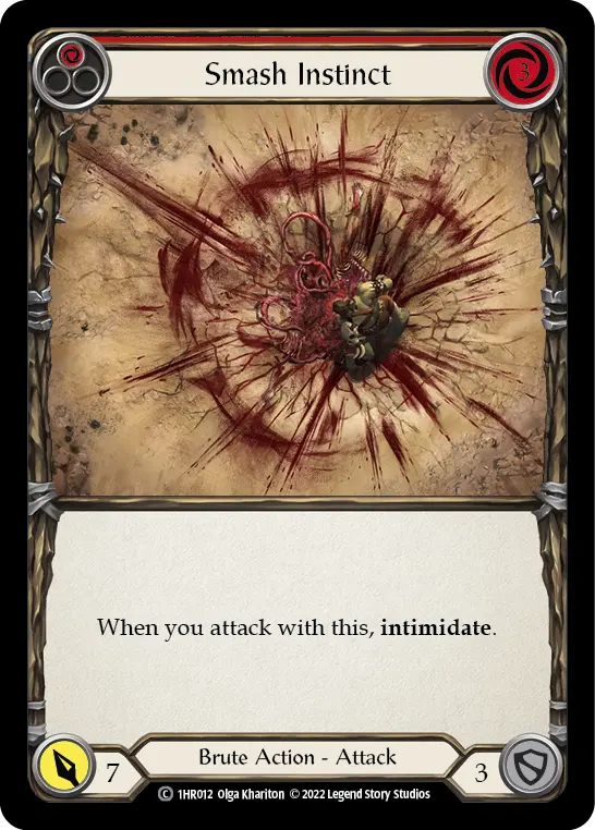 Smash Instinct RED 1HR012 - Rhinar - Blitz Deck - Flesh and blood card