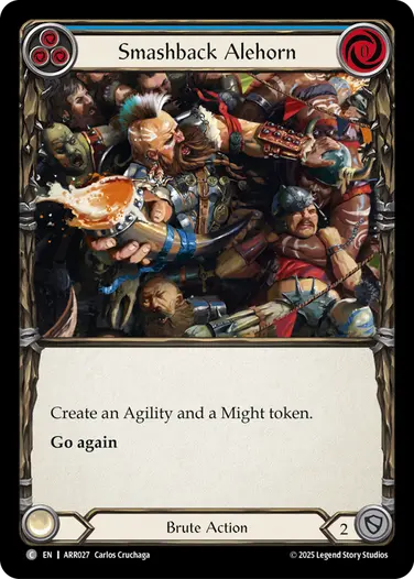 Smashback Alehorn ARR027 - Armory Deck - Rhinar, Reckless Rampage - Flesh and blood card