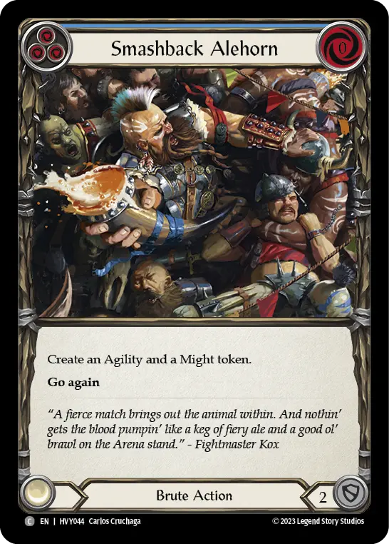 Smashback Alehorn BLUE HVY044 - Heavy Hitters - Flesh and blood card