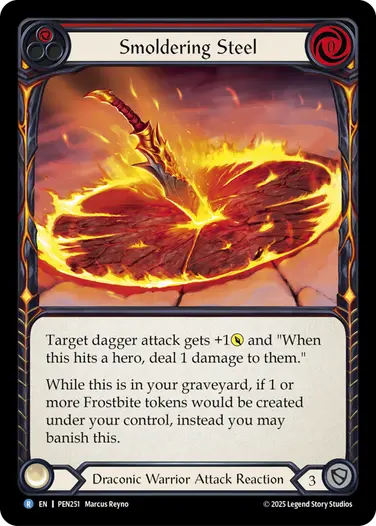 Smoldering Steel PEN251 - Compendium of Rathe - Flesh and blood card