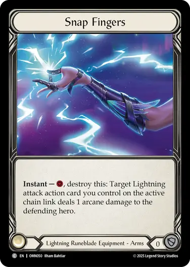 Snap Fingers OMN050 - Omens of the Third Age - Flesh and blood card