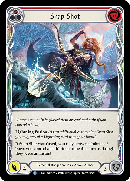 Snap Shot RED ELE041 - Tales of Aria - Flesh and blood card
