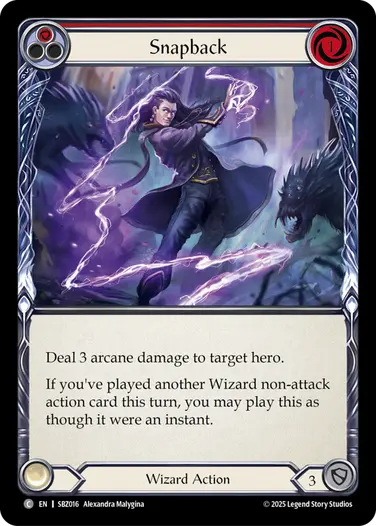 Snapback SBZ016 - Silver Age Chapter 3 - Blaze, Firemind - Flesh and blood card