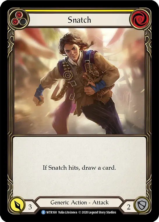 Snatch YELLOW R-WTR168 - Welcome to Rathe - Unlimited Revised - Flesh and blood card