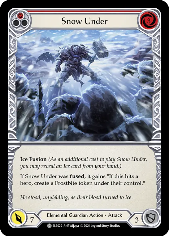 Snow Under RED ELE022 - Tales of Aria - Flesh and blood card