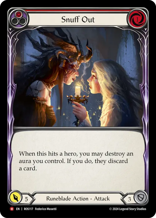 Snuff Out RED ROS117 - Rosetta - Flesh and blood card