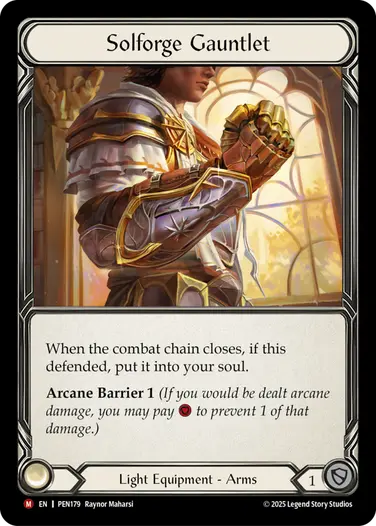 Solforge Gauntlet PEN179 - Compendium of Rathe - Flesh and blood card