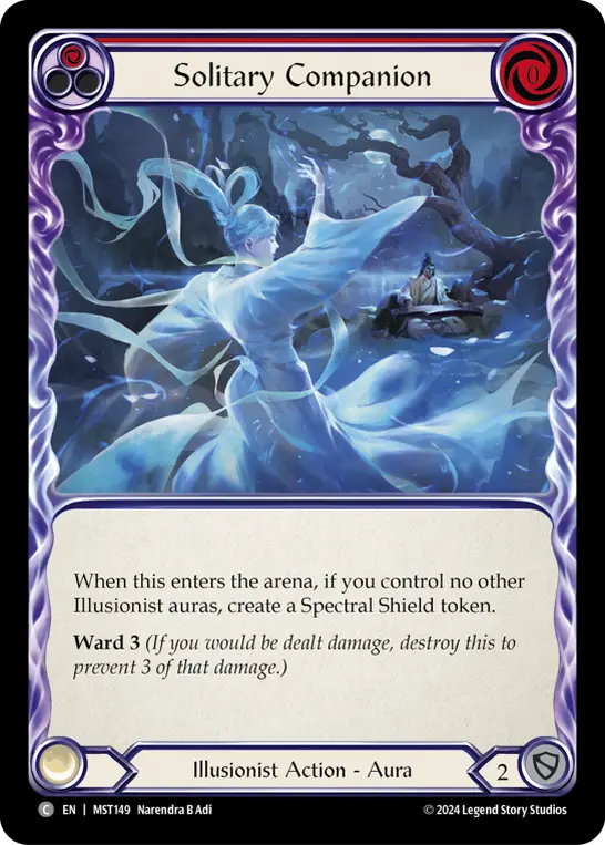 Solitary Companion RED MST149 - Part the Mistveil - Flesh and blood card