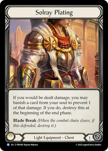 Solray Plating PEN180 - Compendium of Rathe - Flesh and blood card