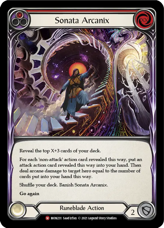 Sonata Arcanix RED MON231 - Monarch - Flesh and blood card