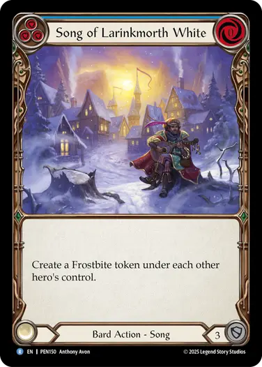 Song of Larinkmorth White PEN150 - Compendium of Rathe - Flesh and blood card