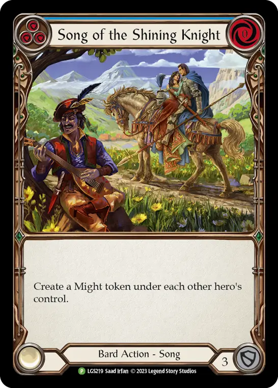 Song of the Shining Knight BLUE LGS219-RF - Social Play Kit - Melody - Flesh and blood card