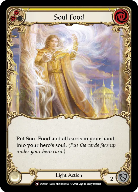 Soul Food YELLOW U-MON064-RF - Monarch - Unlimited - Flesh and blood card