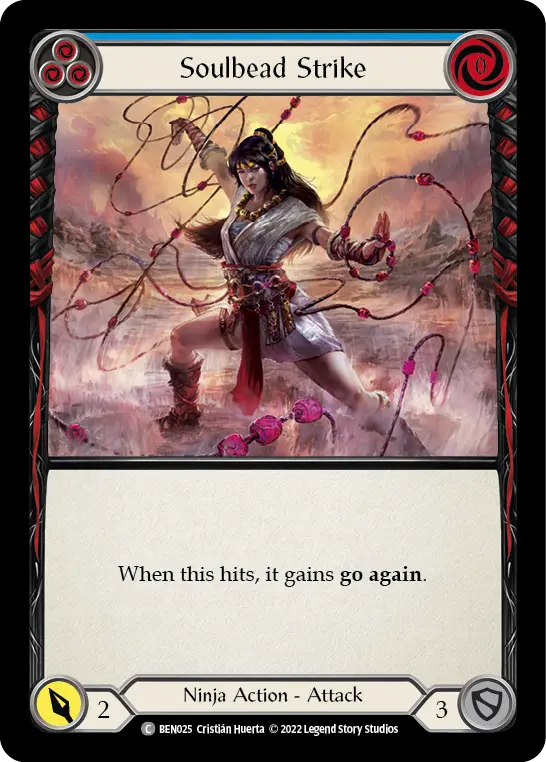 Soulbead Strike BLUE BEN025 - Benji - Blitz Deck - Flesh and blood card