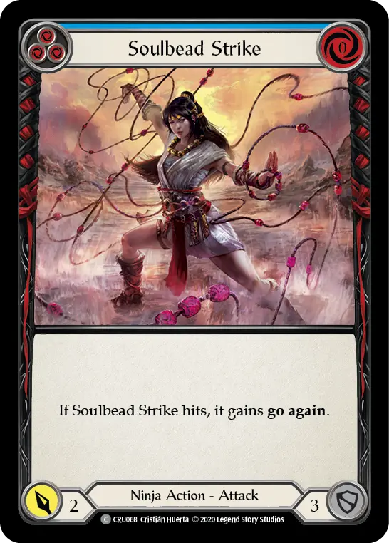 Soulbead Strike BLUE CRU068 - Crucible of War - Flesh and blood card