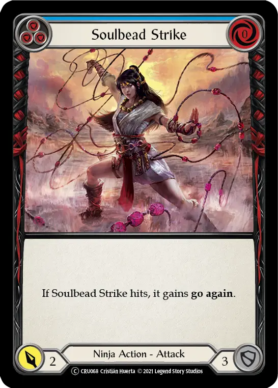 Soulbead Strike BLUE U-CRU068-RF - Crucible of War - Unlimited - Flesh and blood card