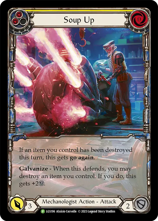 Soup Up YELLOW LGS196-RF - Armory - Season 11 - Flesh and blood card