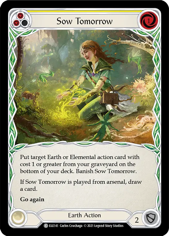 Sow Tomorrow YELLOW ELE141 - Tales of Aria - Flesh and blood card