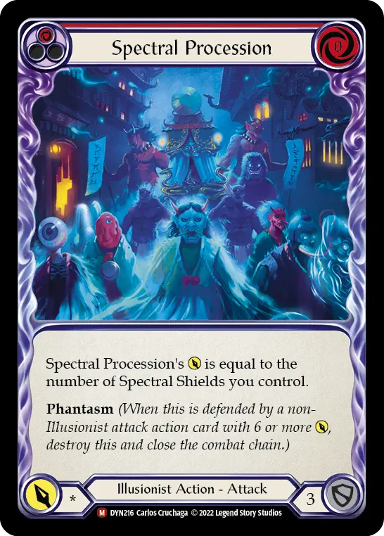 Spectral Procession RED DYN216 - Dynasty - Flesh and blood card
