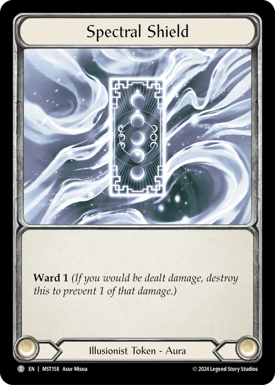 Spectral Shield MST158-A - Part the Mistveil - Gold Pack - Flesh and blood card