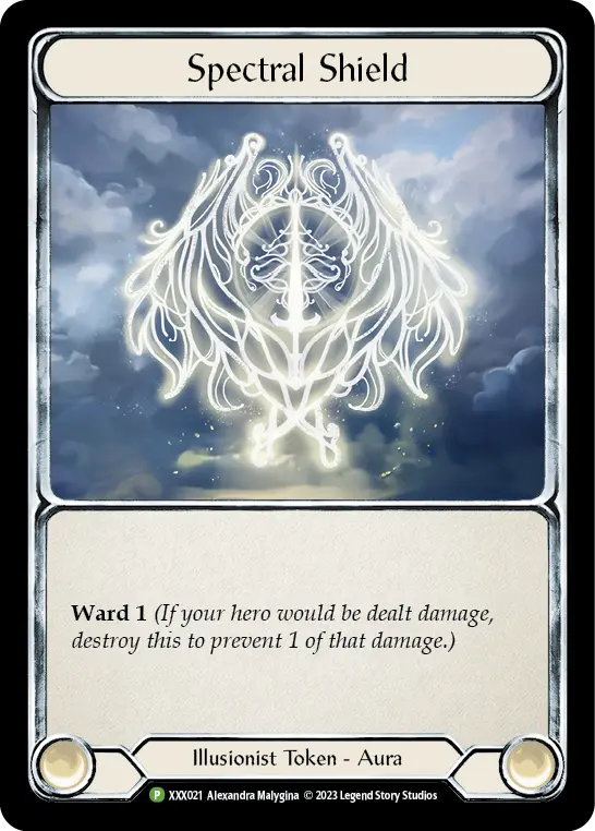 Spectral Shield XXX021 - Organized Play Support - Monarch Limited 2023 - Flesh and blood card