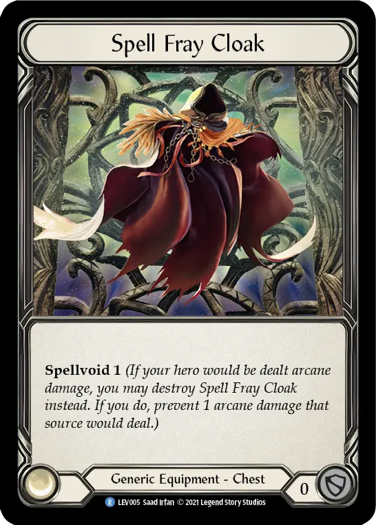 Spell Fray Cloak LEV005 - Levia - Blitz Deck - Flesh and blood card