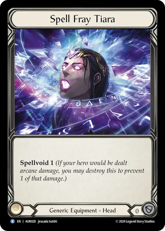 Spell Fray Tiara AUR028 - 1st Strike - Aurora - Flesh and blood card
