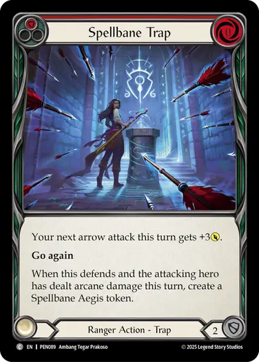 Spellbane Trap PEN089 - Compendium of Rathe - Flesh and blood card