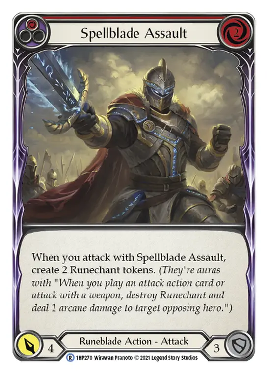 Spellblade Assault RED 1HP270 - History Pack 1 - Flesh and blood card
