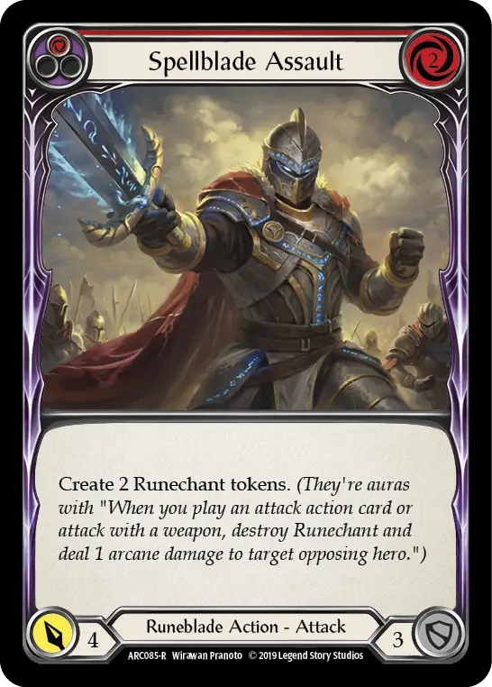 Spellblade Assault RED ARC085 - Arcane Rising - Flesh and blood card