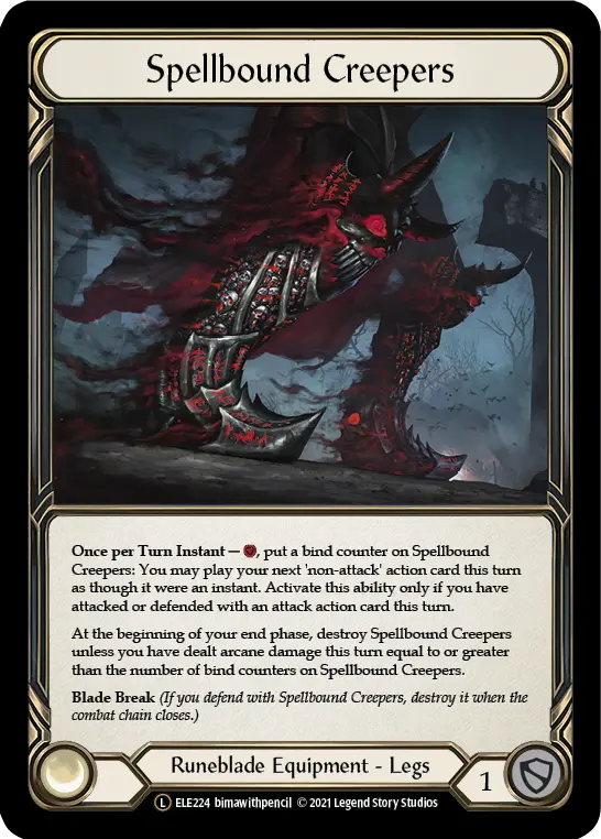 Spellbound Creepers U-ELE224-RF - Tales of Aria - Unlimited - Flesh and blood card