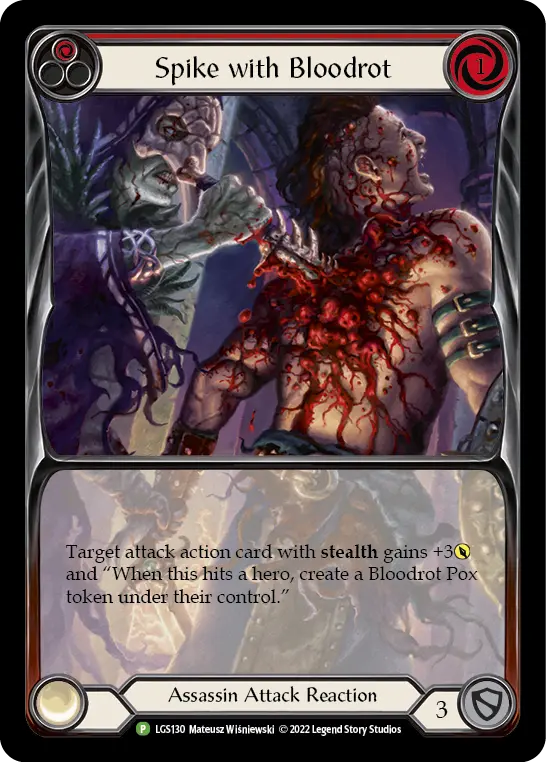 Spike with Bloodrot RED LGS130-RF - Armory - Season 9 - Flesh and blood card