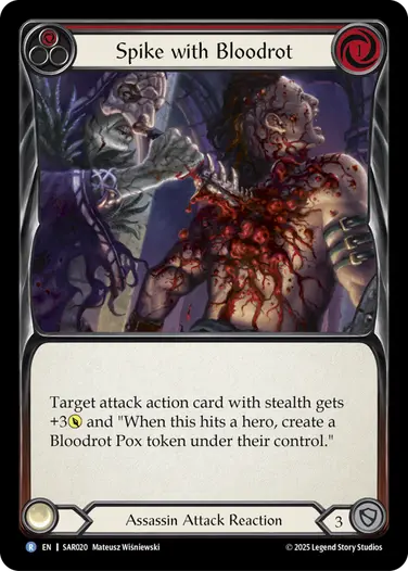 Spike with Bloodrot SAR020 - Silver Age Chapter 2 - Arakni, Web of Deceit - Flesh and blood card