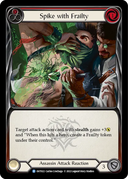 Spike with Frailty RED OUT022 - Outsiders - Flesh and blood card