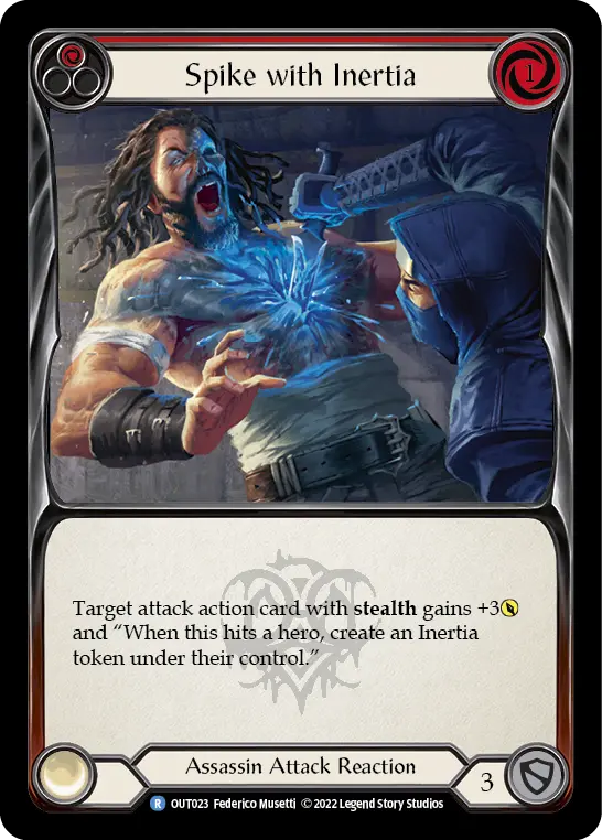 Spike with Inertia RED OUT023 - Outsiders - Flesh and blood card