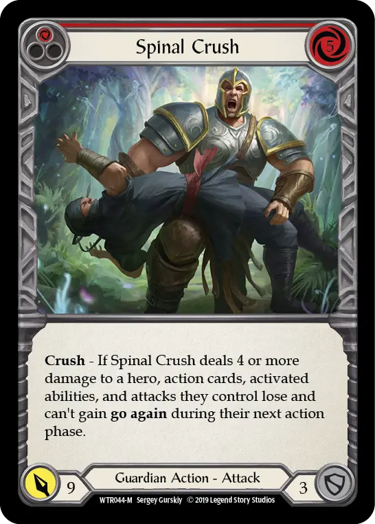 Spinal Crush RED WTR044 - Welcome to Rathe - Flesh and blood card