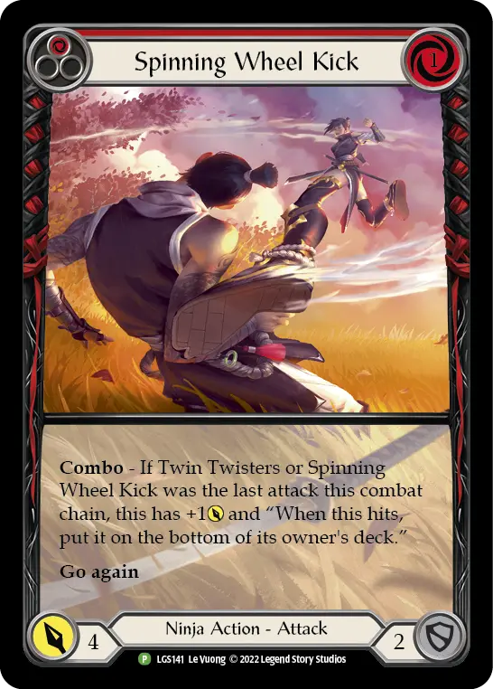 Spinning Wheel Kick RED LGS141-RF - Road to Nationals - 2023 - Flesh and blood card