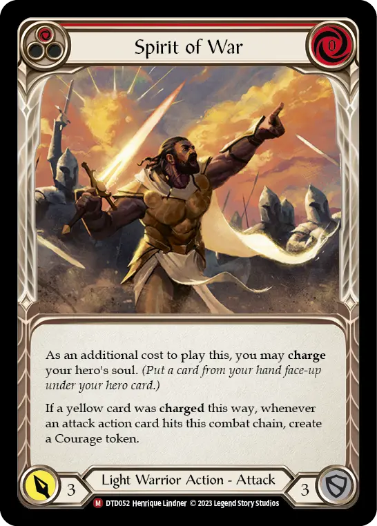 Spirit of War RED DTD052 - Dusk till Dawn - Flesh and blood card