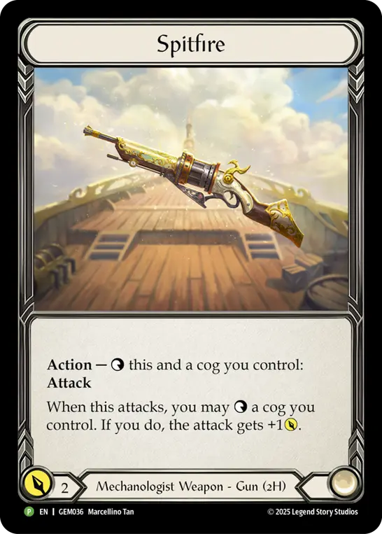 Spitfire GEM036-CF - GEM - Pack 2 - Flesh and blood card