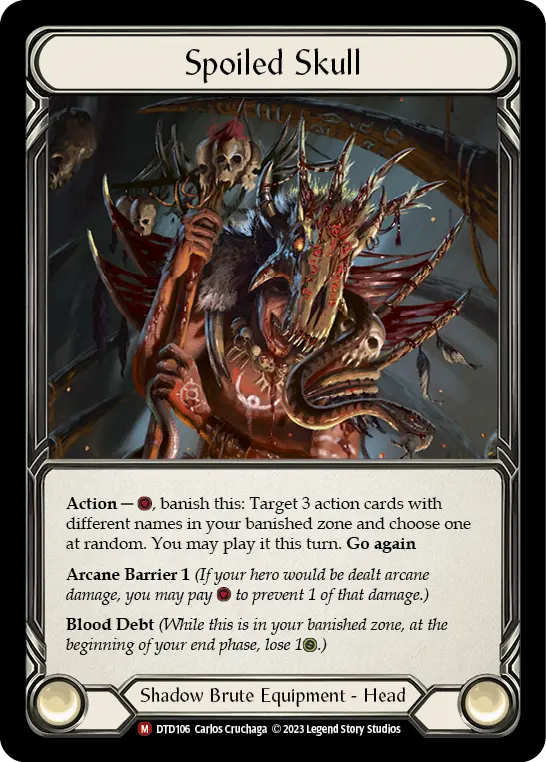 Spoiled Skull DTD106 - Dusk till Dawn - Flesh and blood card