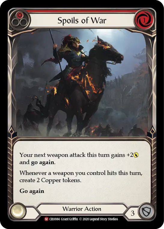 Spoils of War RED CRU084 - Crucible of War - Flesh and blood card