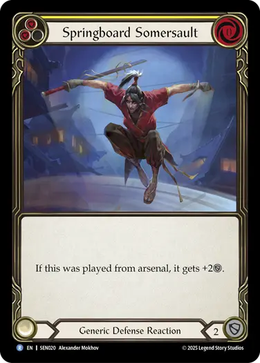 Springboard Somersault SEN020 - Silver Age Chapter 2 - Enigma - Flesh and blood card