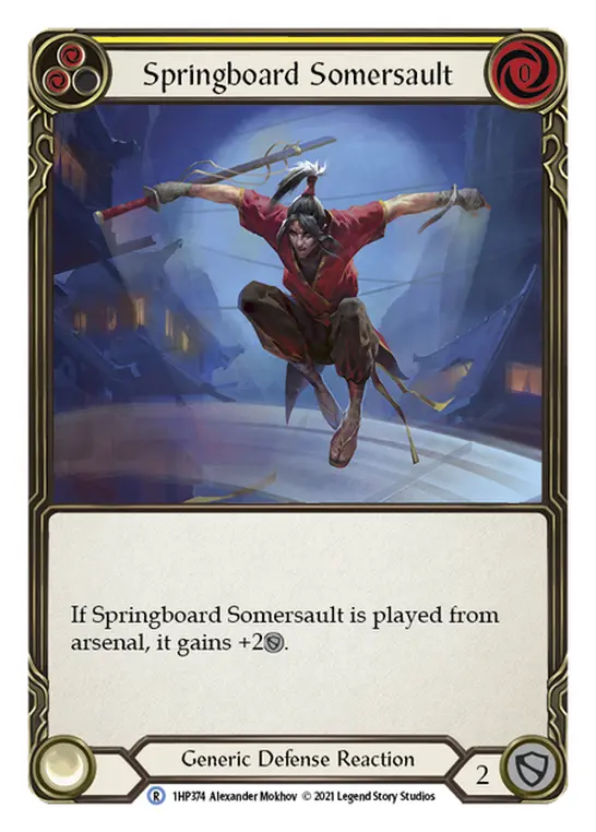 Springboard Somersault YELLOW 1HP374 - History Pack 1 - Flesh and blood card