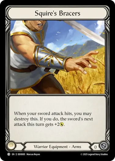 Squire's Bracers DDD005 - Dorinthea Demo Deck - Flesh and blood card