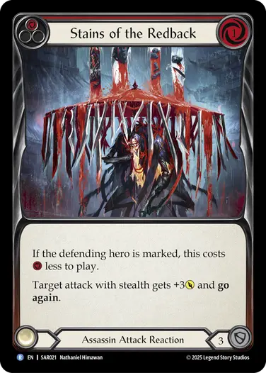 Stains of the Redback SAR021 - Silver Age Chapter 2 - Arakni, Web of Deceit - Flesh and blood card