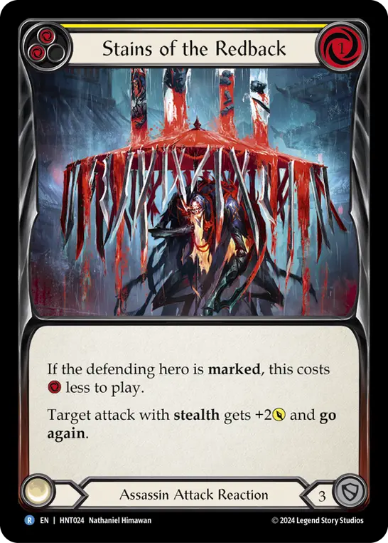 Stains of the Redback YELLOW HNT024 - The Hunted - Flesh and blood card
