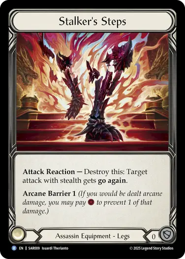 Stalker's Steps SAR009 - Silver Age Chapter 2 - Arakni, Web of Deceit - Flesh and blood card