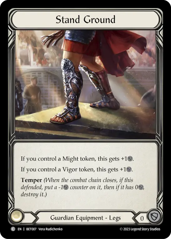 Stand Ground BET007 - Betsy - Heavy Hitters Blitz Deck - Flesh and blood card