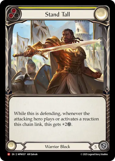 Stand Tall MPW037 - Mastery Pack Warrior - Flesh and blood card